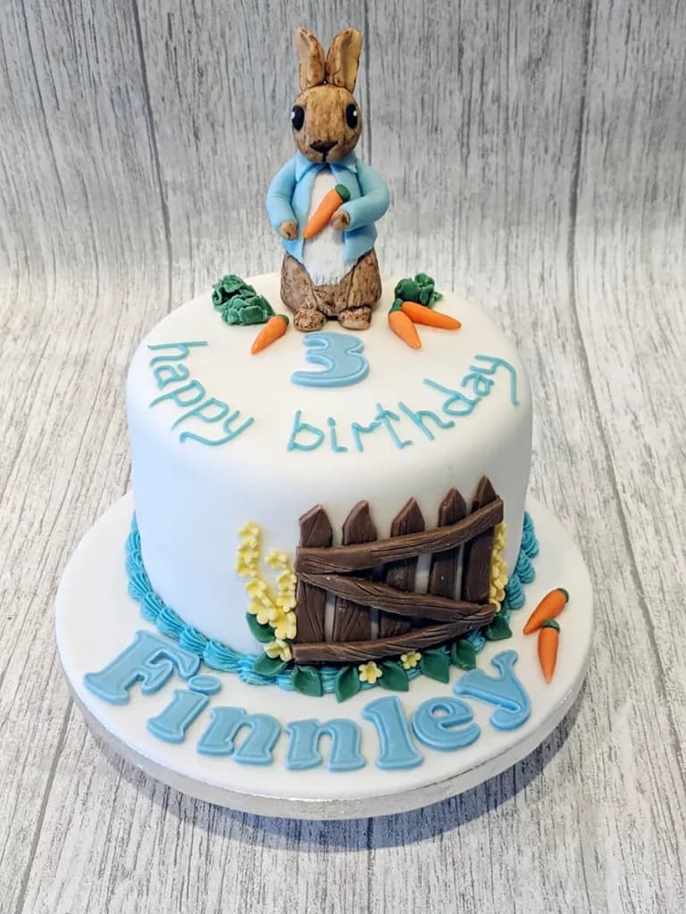 Personalised children's birthday cake by Thelwall Bakehouse