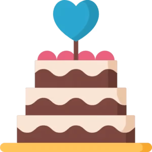 Christening cake illustration