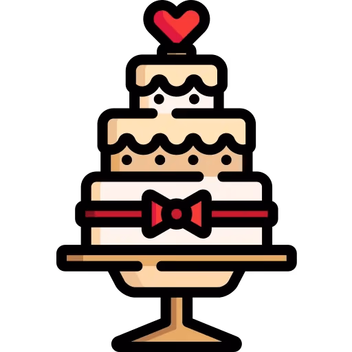 Wedding cake illustration
