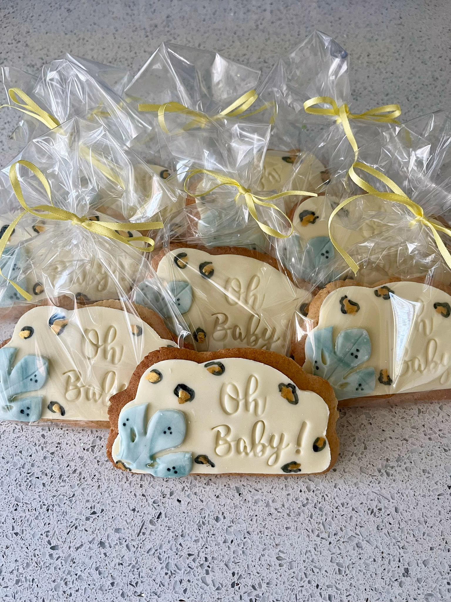 Oh baby cookies jungle safari leopard print individually wrapped